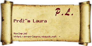 Prém Laura névjegykártya